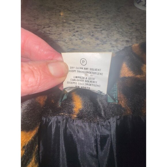 Vintage Harve Benard Leopard Print Short Blazer Jacket 8P Mob Wife City Glam - Picture 6 of 7